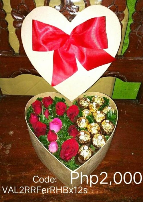 Heart Gift, Ferrero Rocher, Roses, heart, choco, chocolate